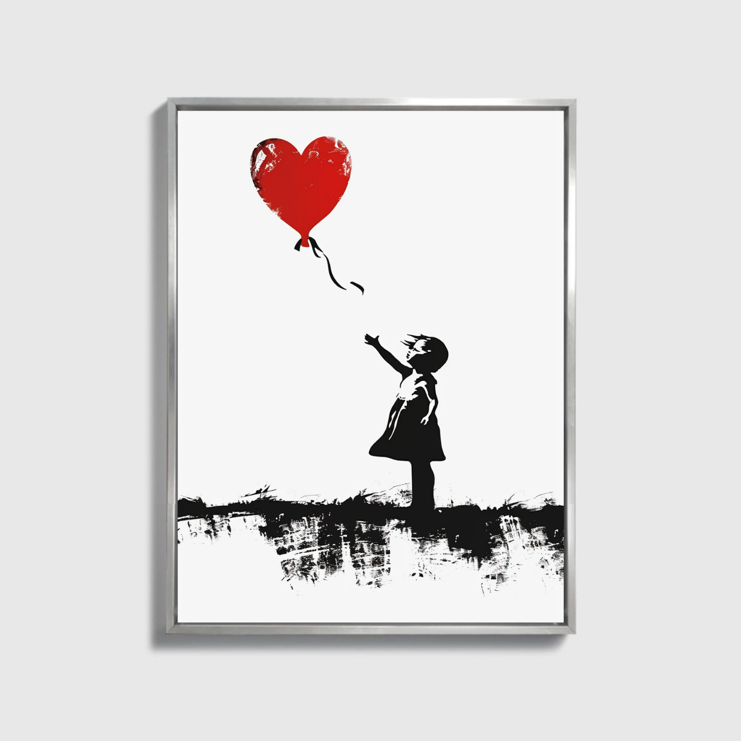 The Girl with the Love Balloon Left