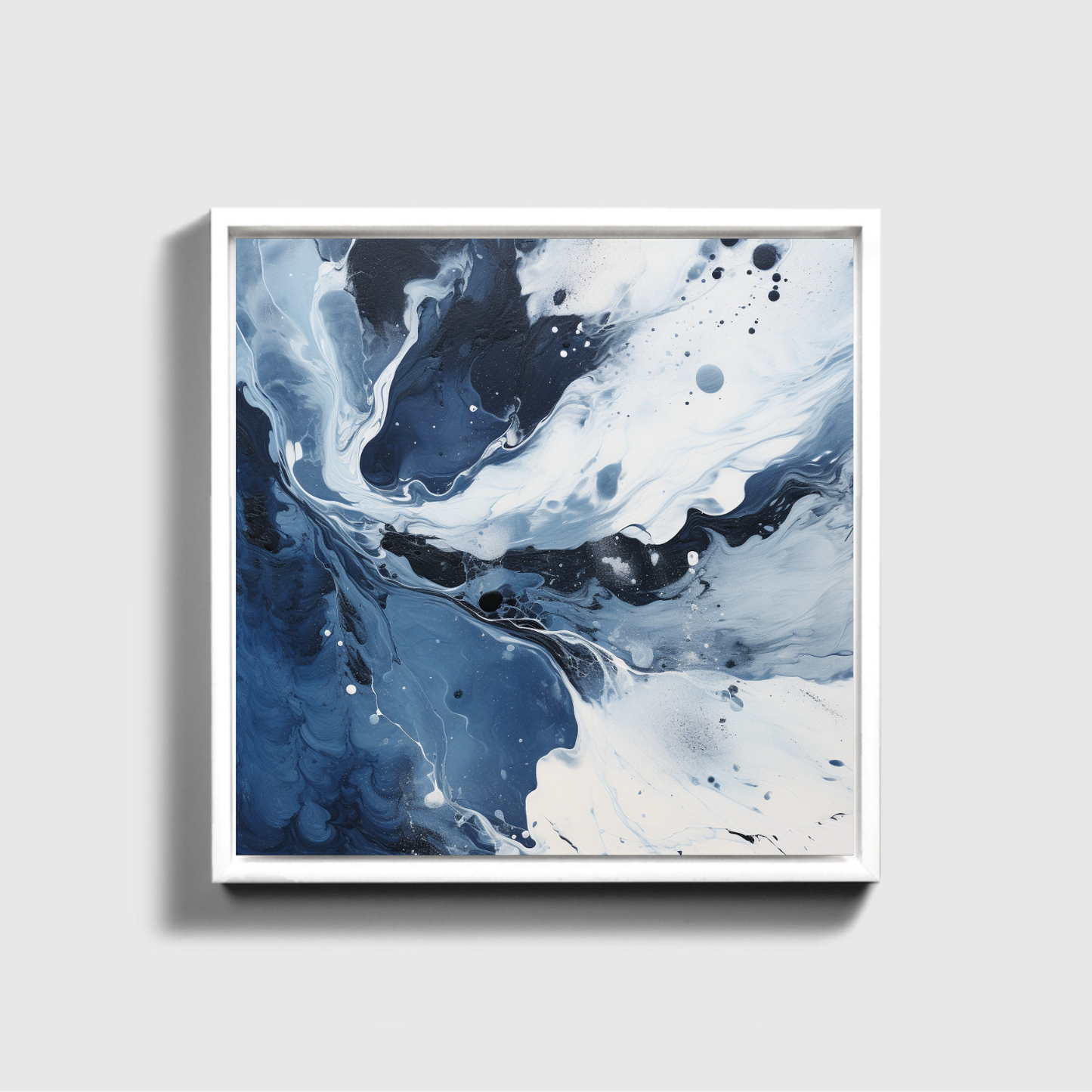 Blue And White Abstract