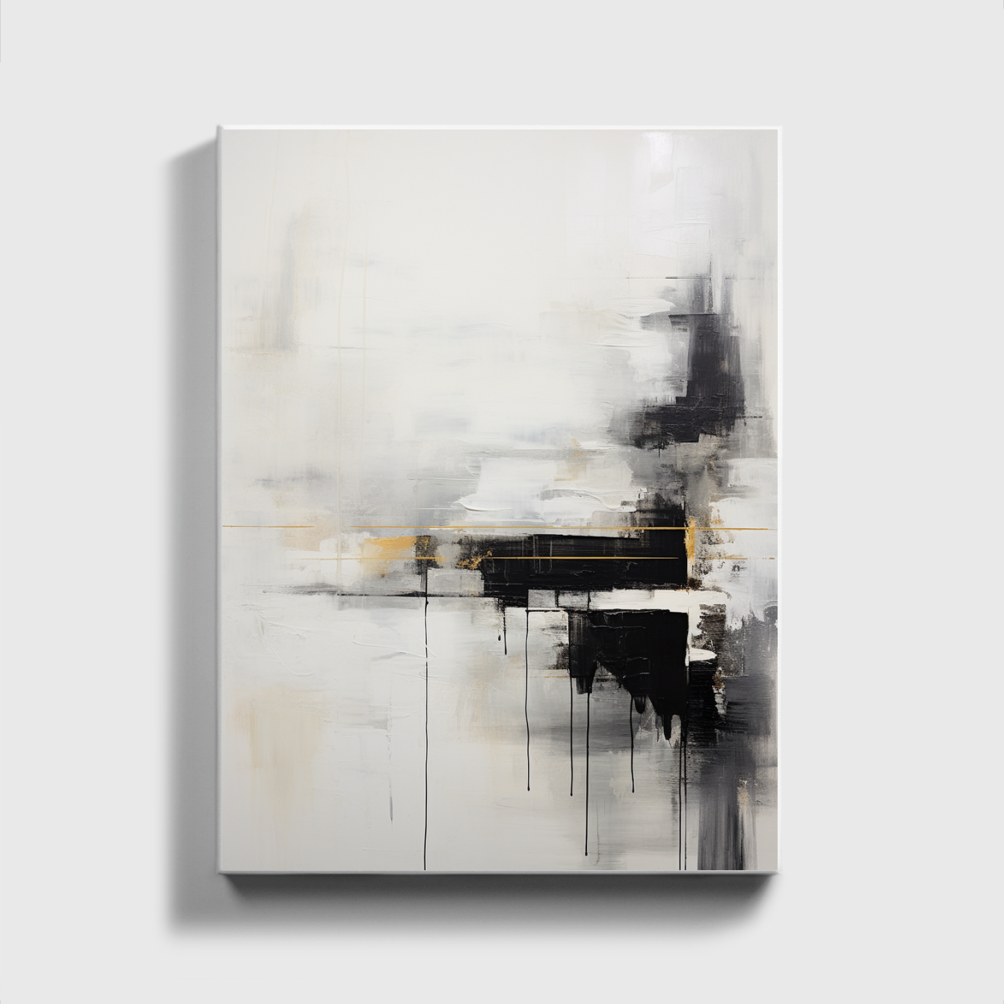 Abstract Painting Black And White
