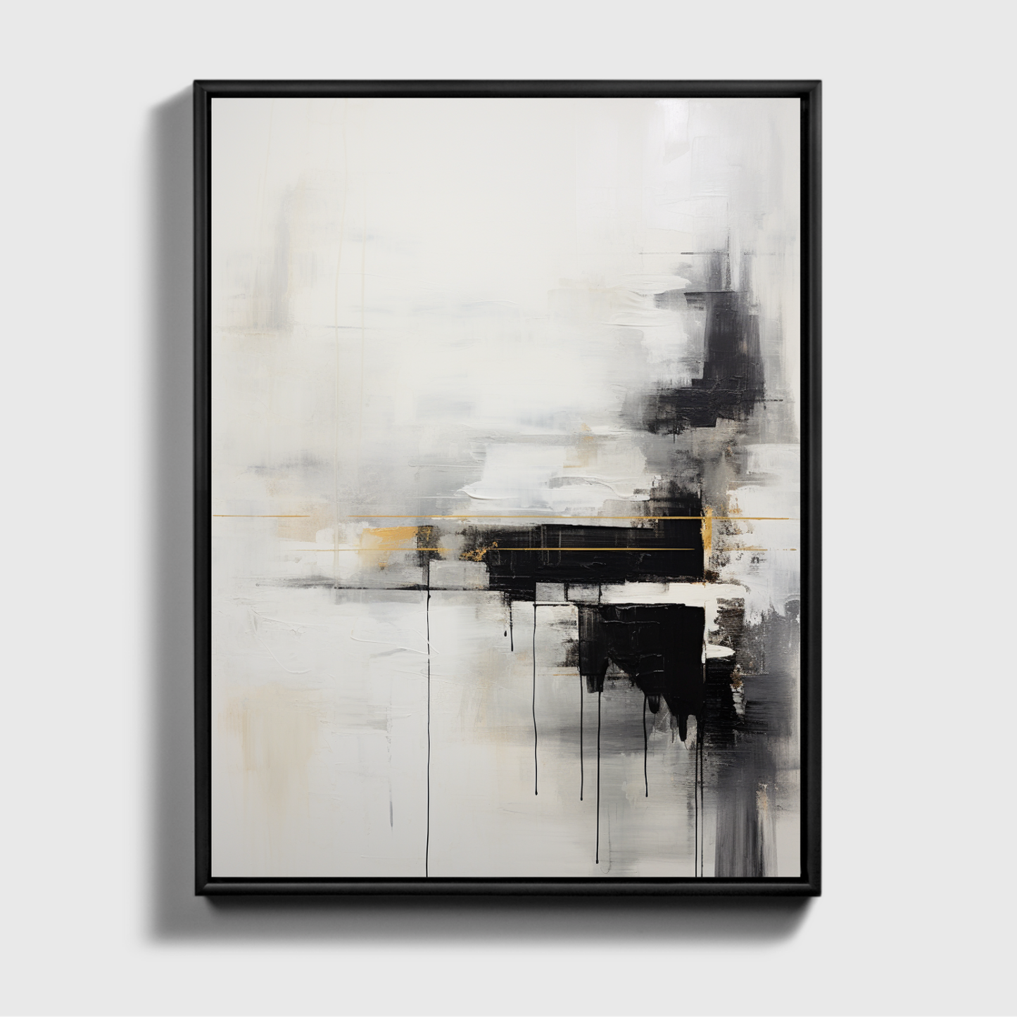 Abstract Painting Black And White