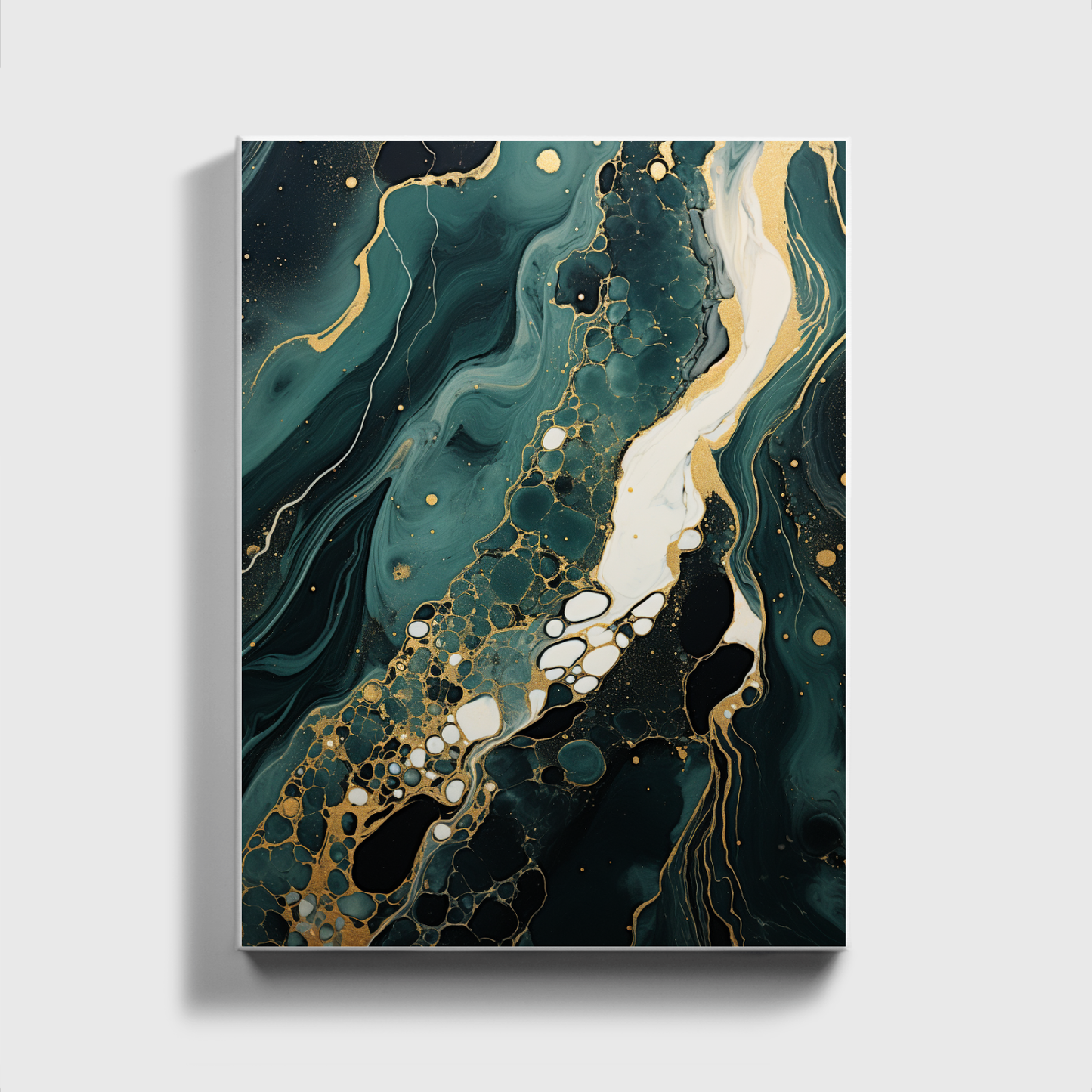 Oil Painting Green And Gold