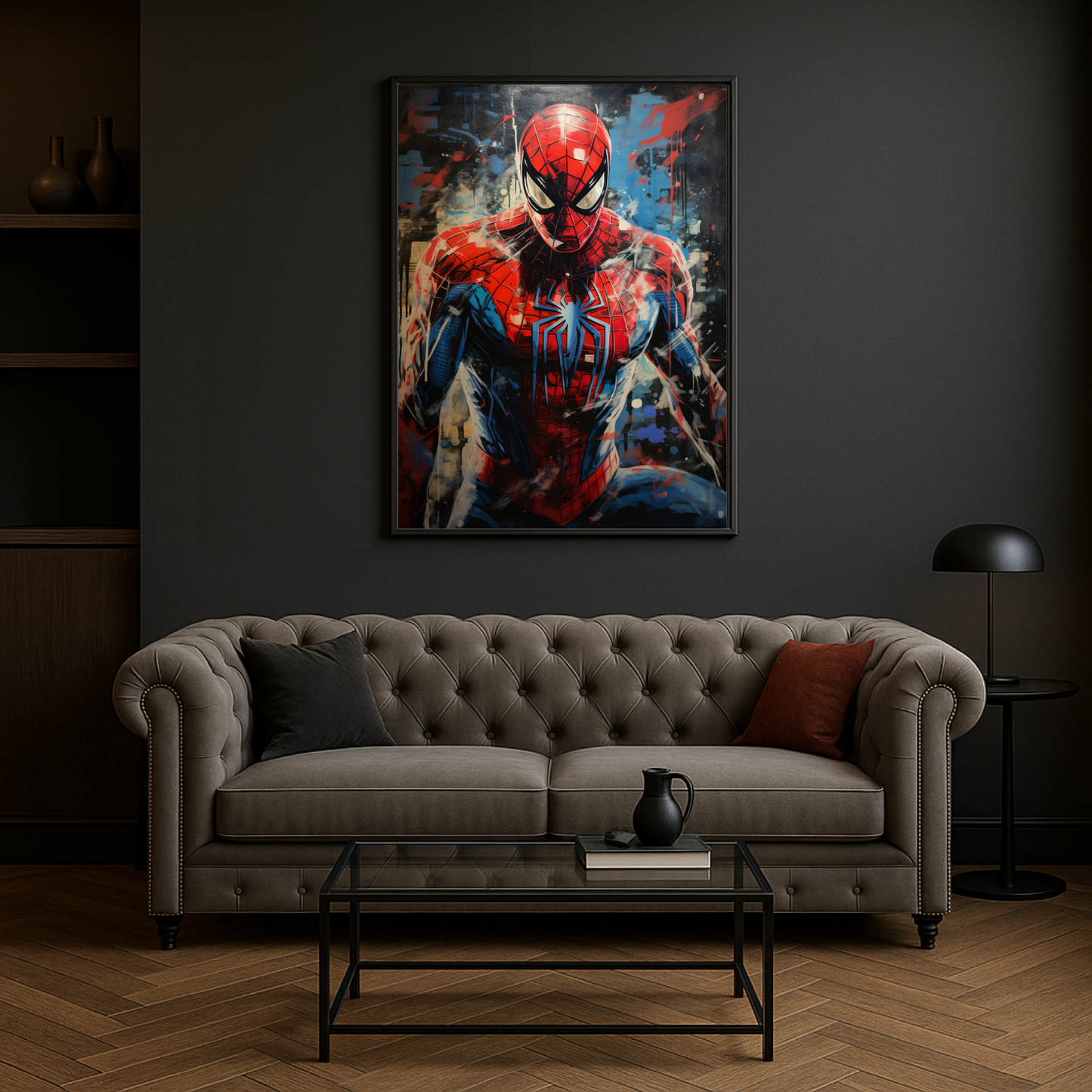 Painting of Spiderman