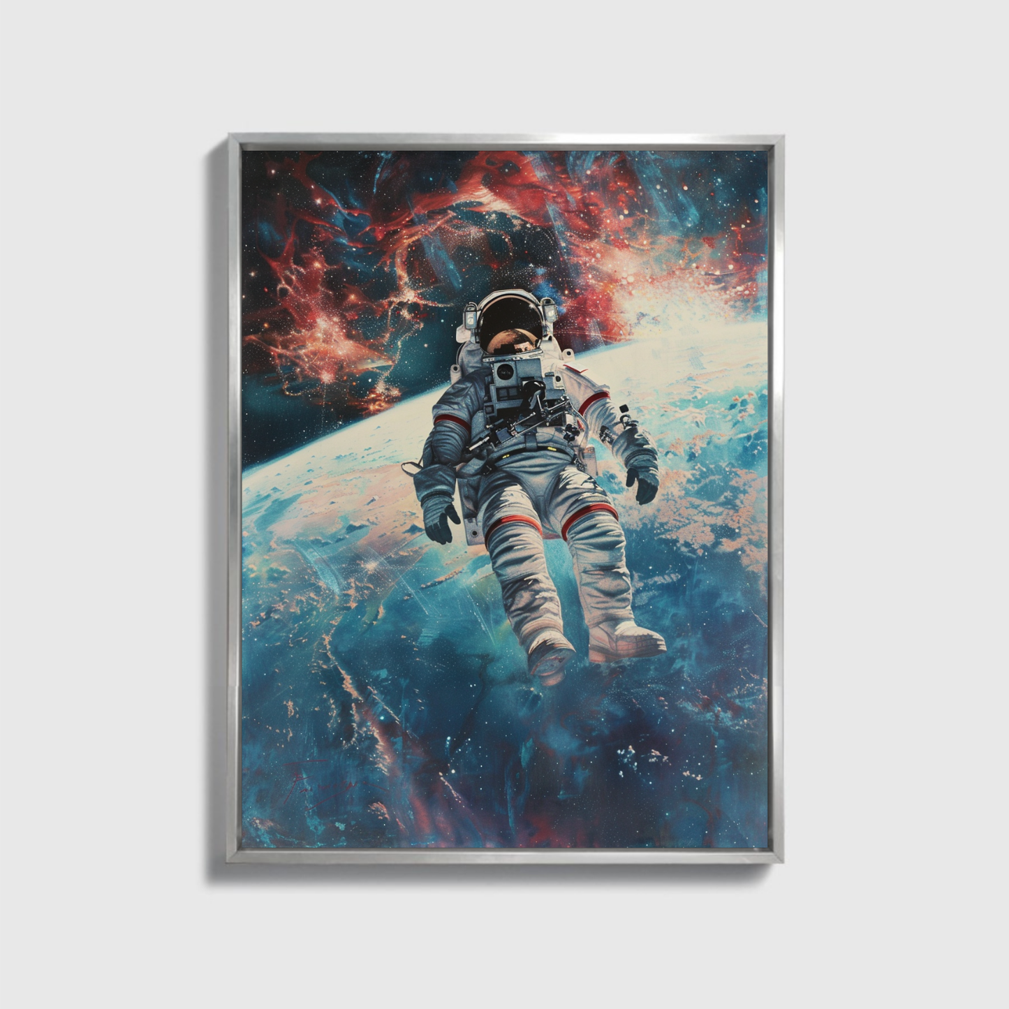 Austronaut Flying over Earth 2.0