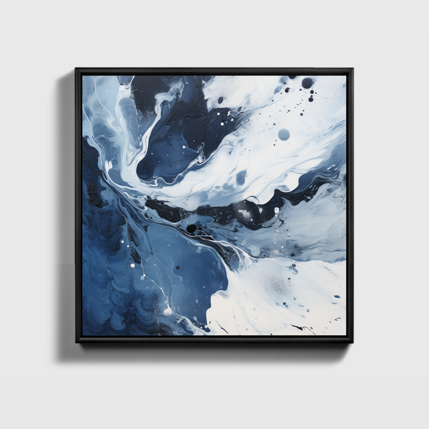 Blue And White Abstract