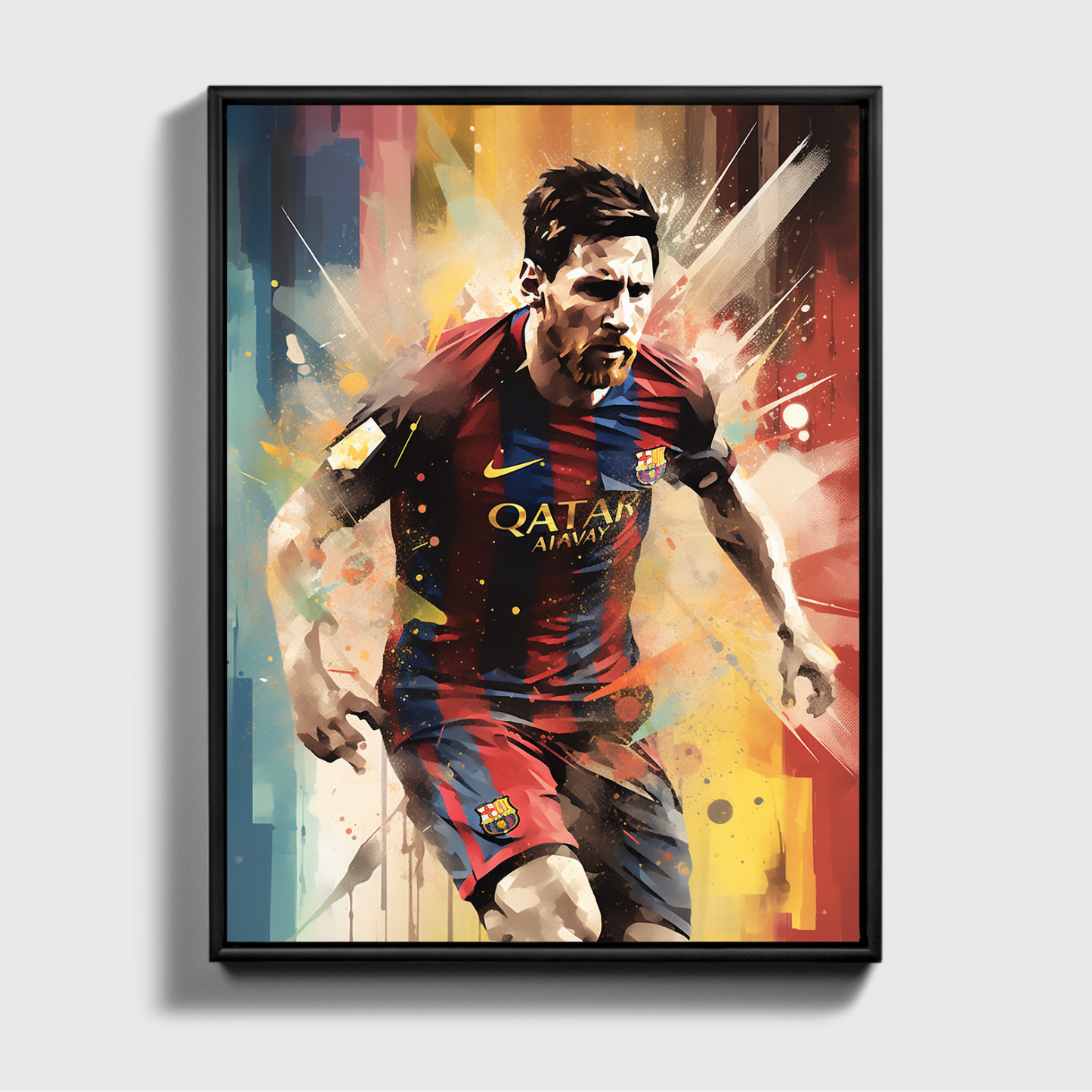 Painted Leonel Messi