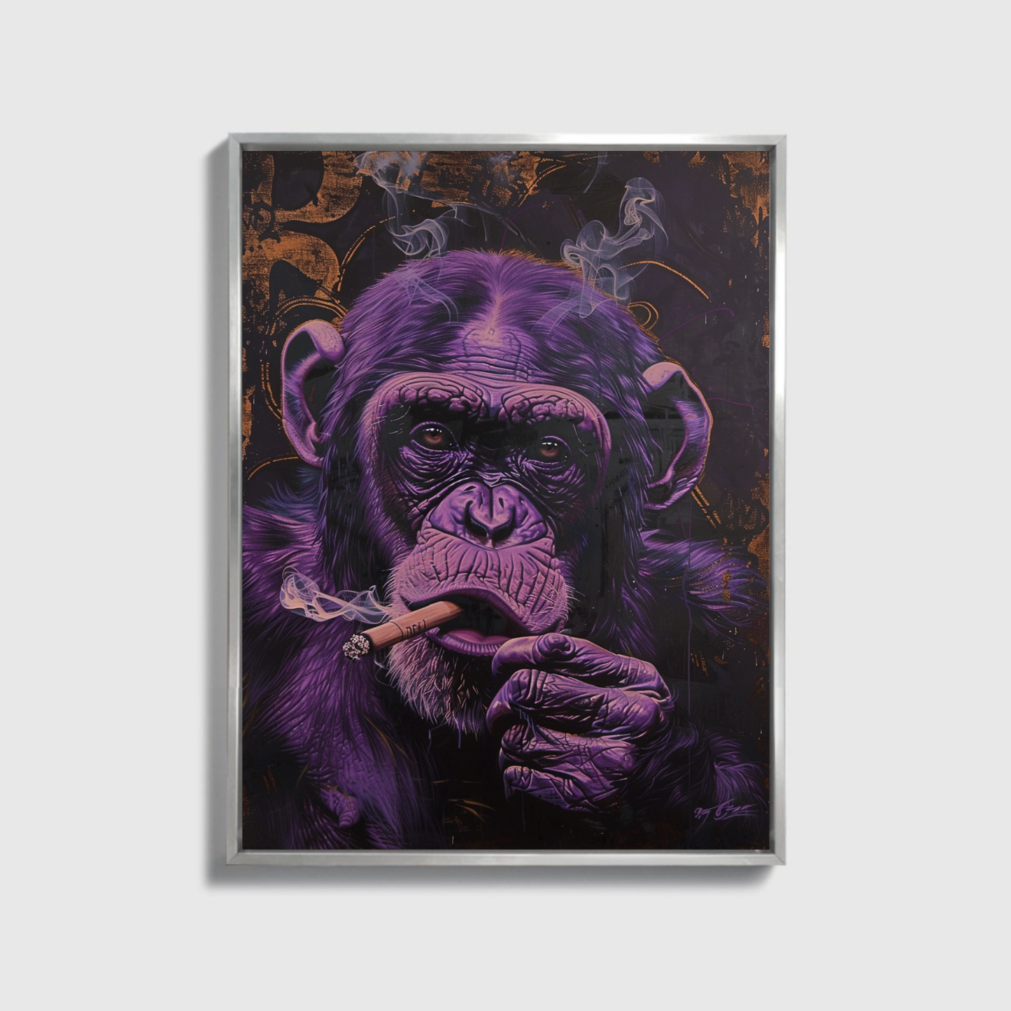 Purple Ape painted