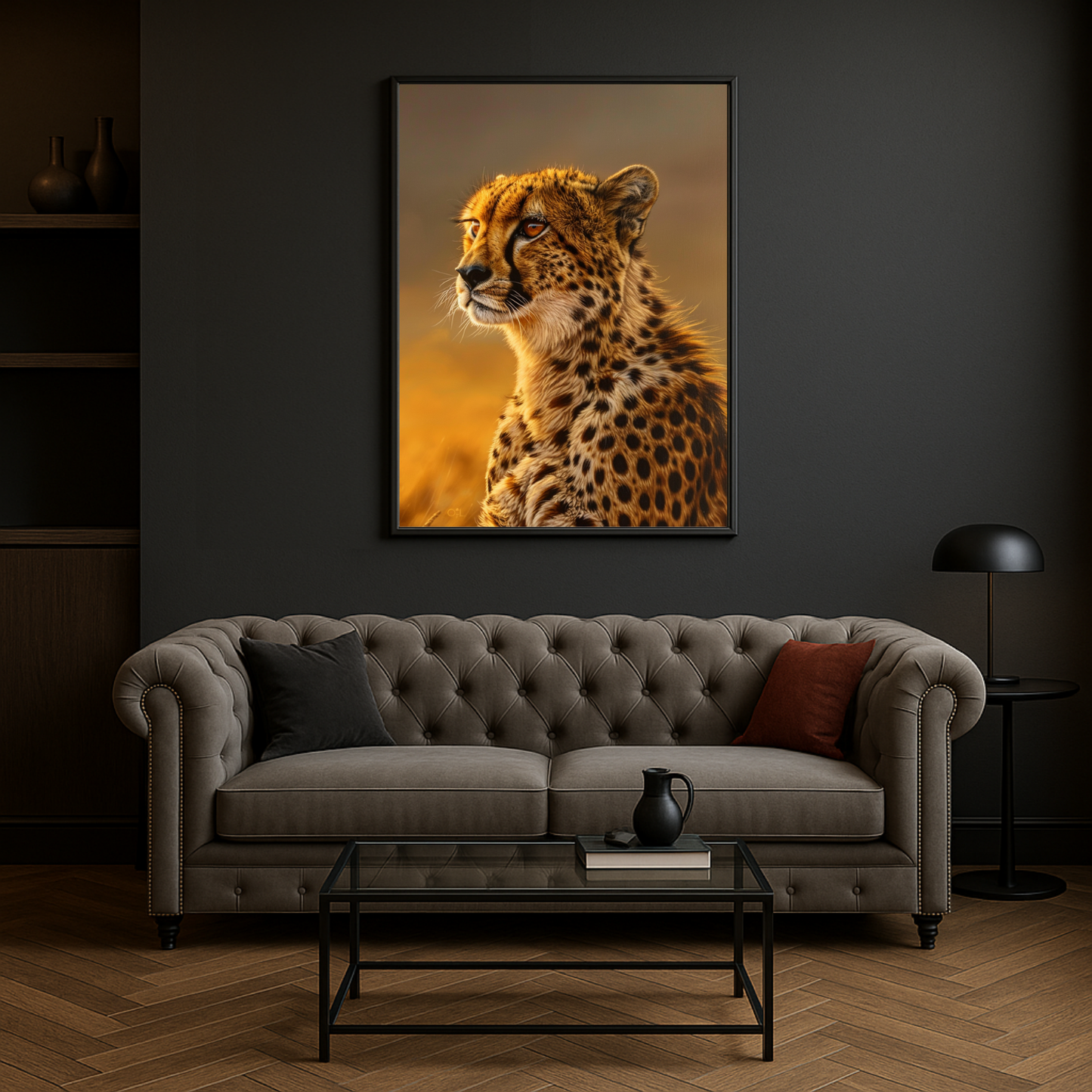 Cheetah Savannah Sunset