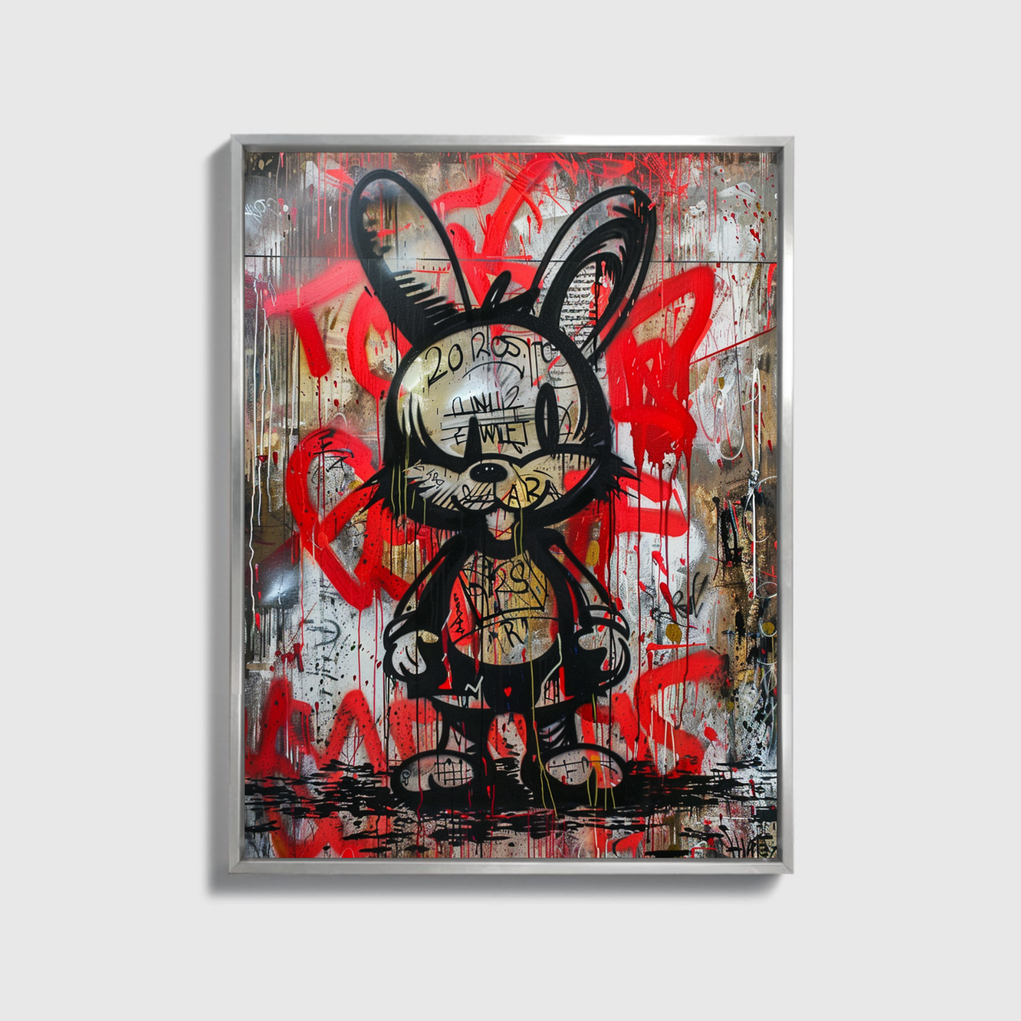 Bunny Gravity On Wall