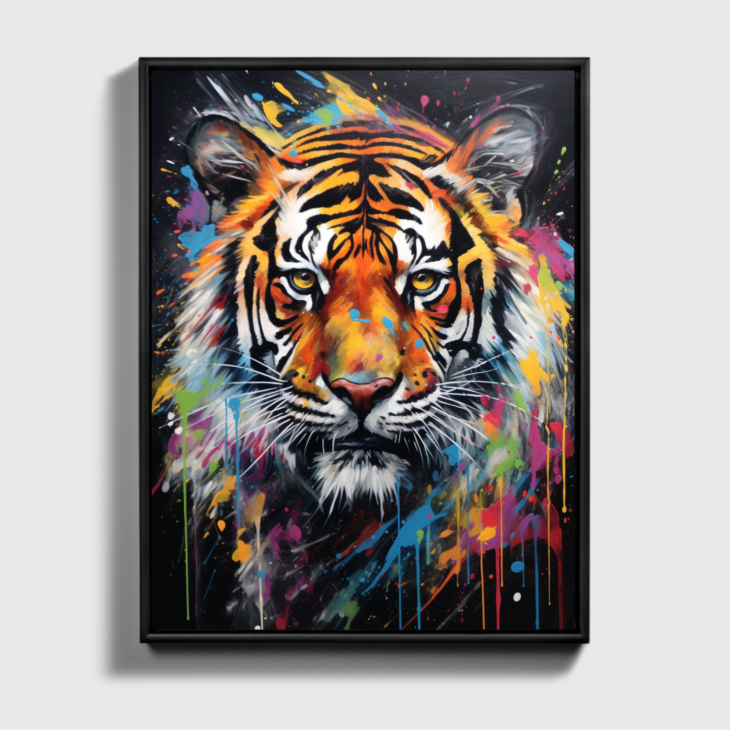 Painting Colorful Tiger