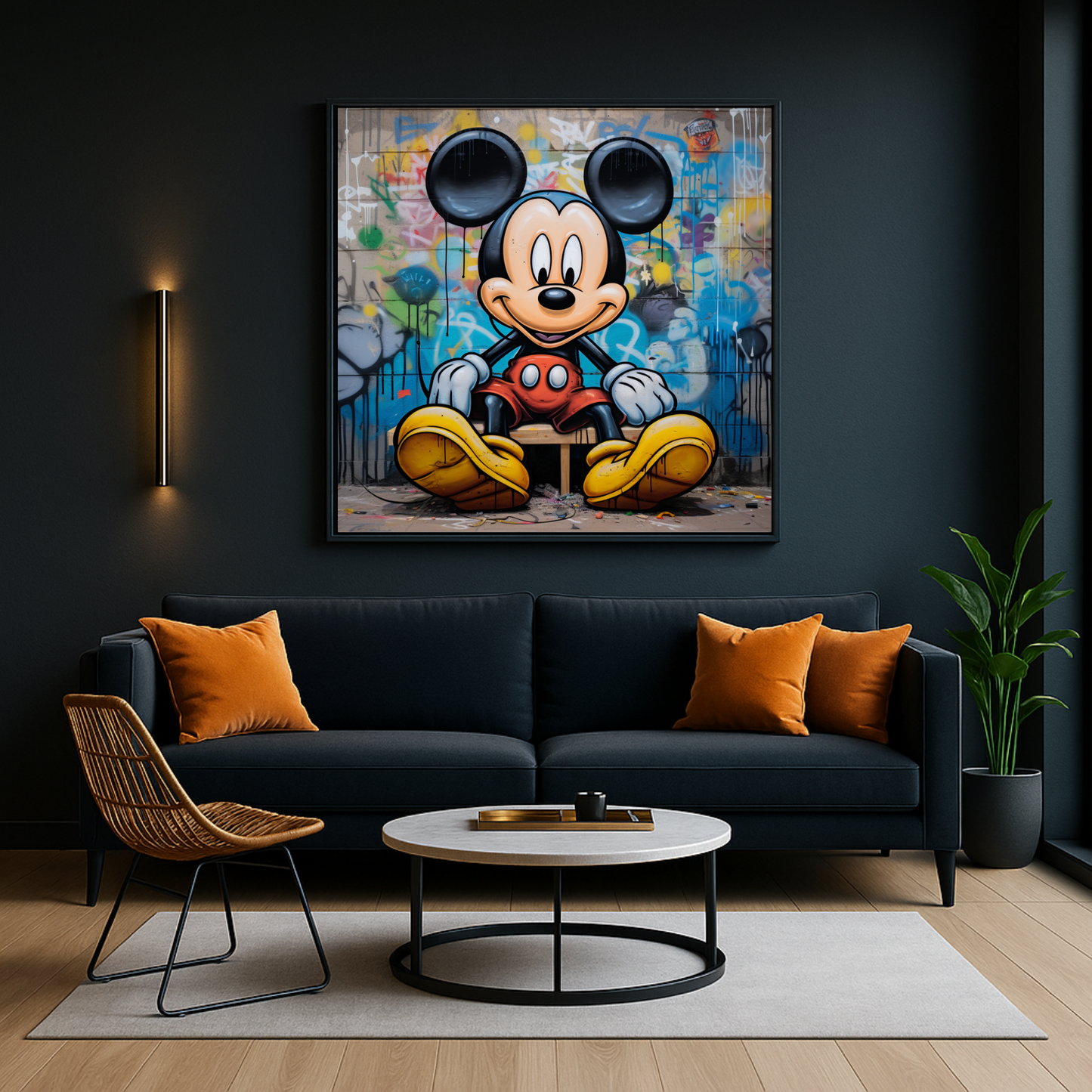 Painting Mickey Mouse