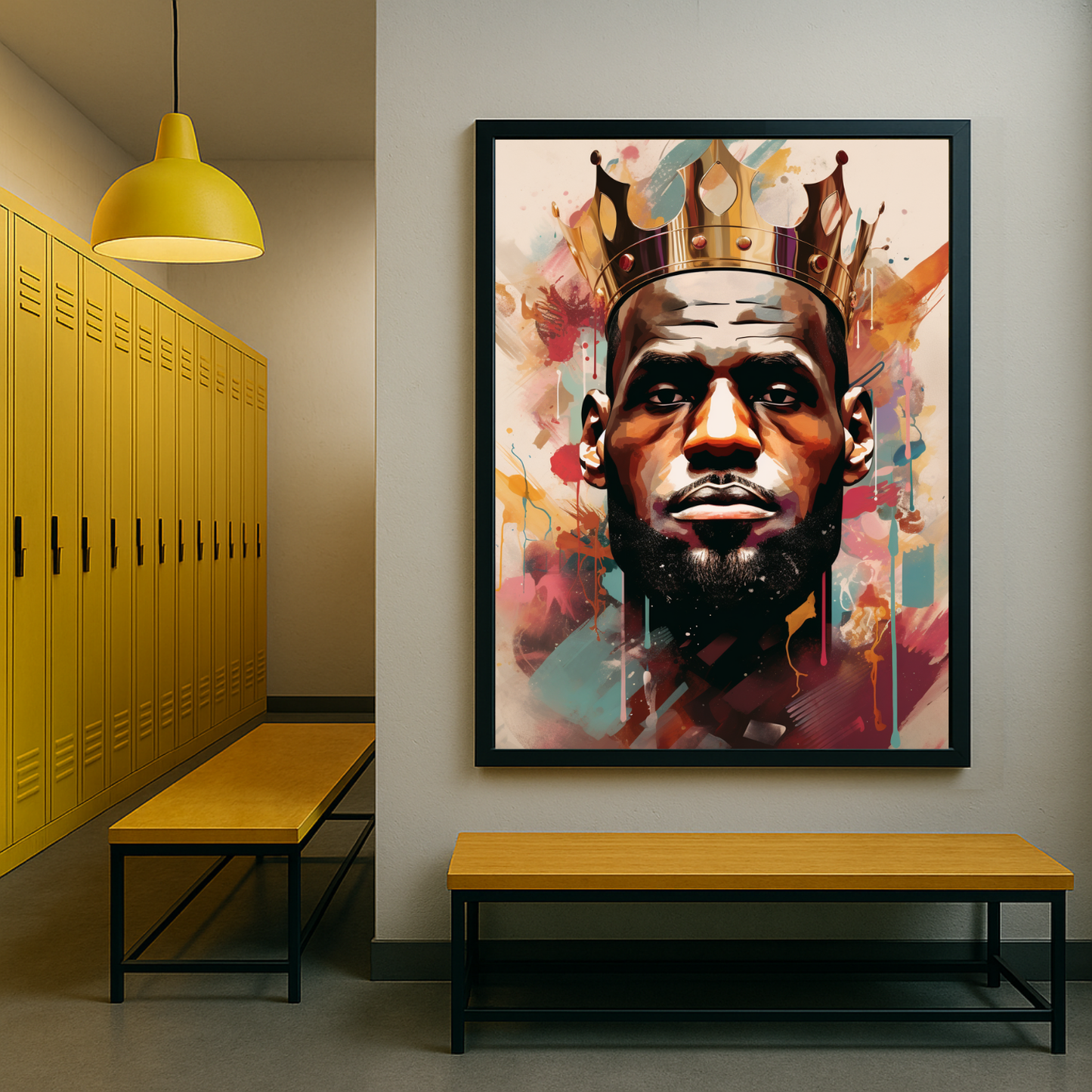 Painted Lebron James King