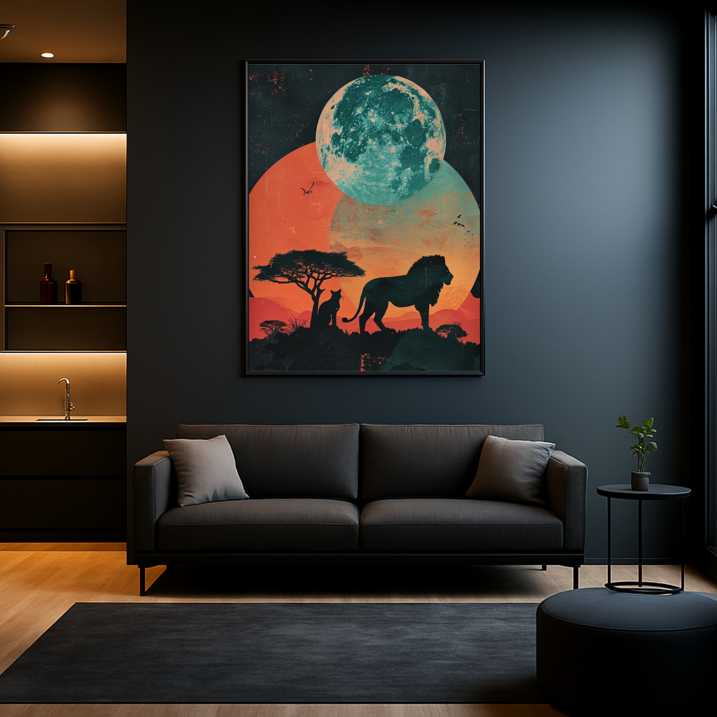 Lion with Cat