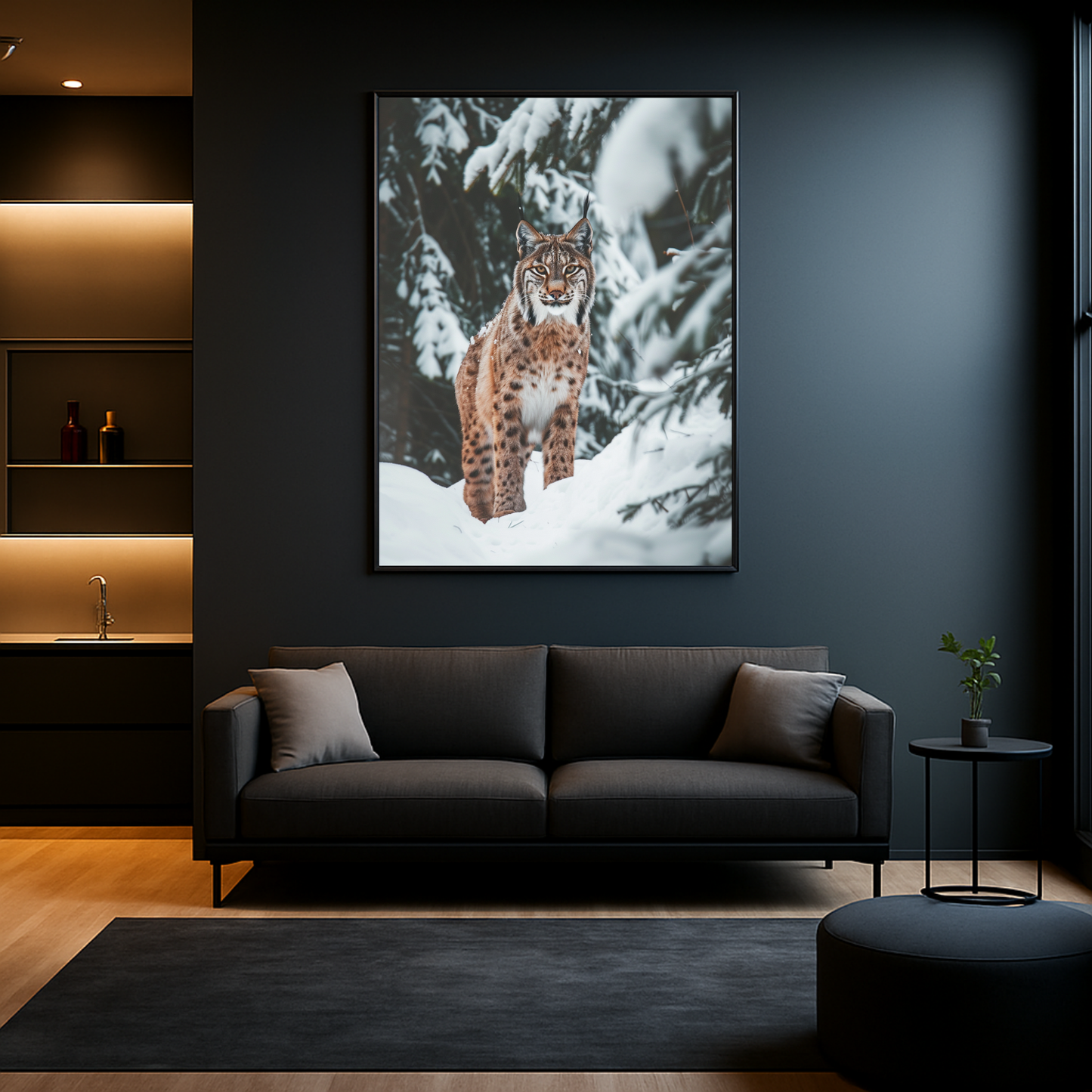 Lynx in The Snow