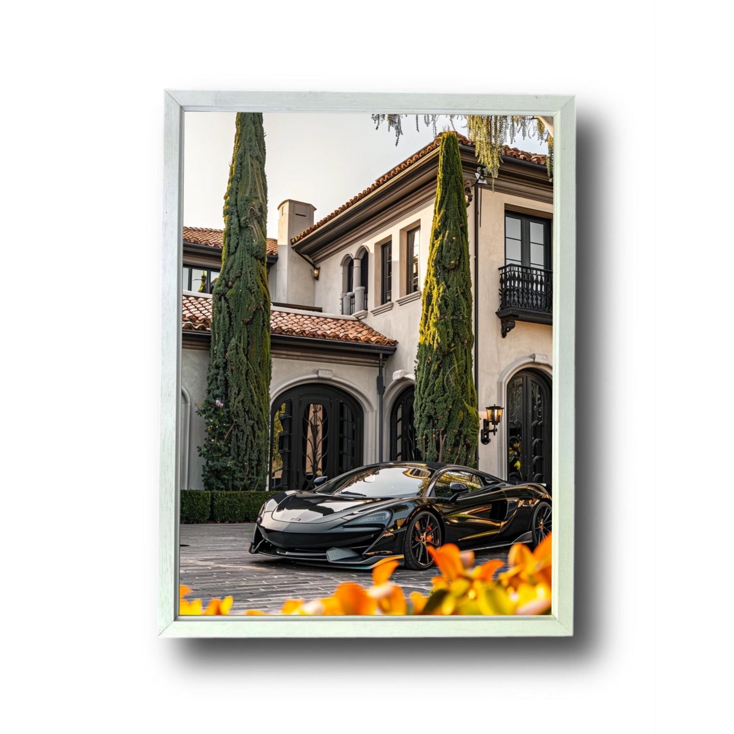 Black McLaren In Beverly Hills Mansion