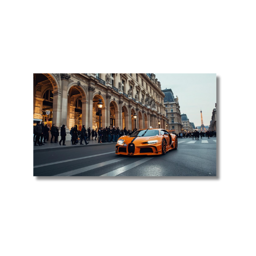 Paris Orange Bugatti