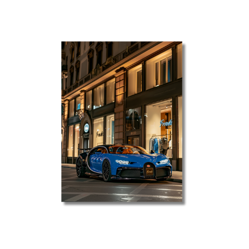 Bugatti Chiron Front of Fendi Store 3.0