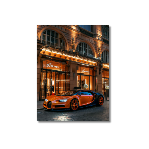 Bugatti Chiron Front of Hermes Store 2.0