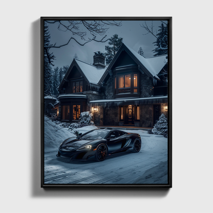 Schwarze McLaren-Front der Villa