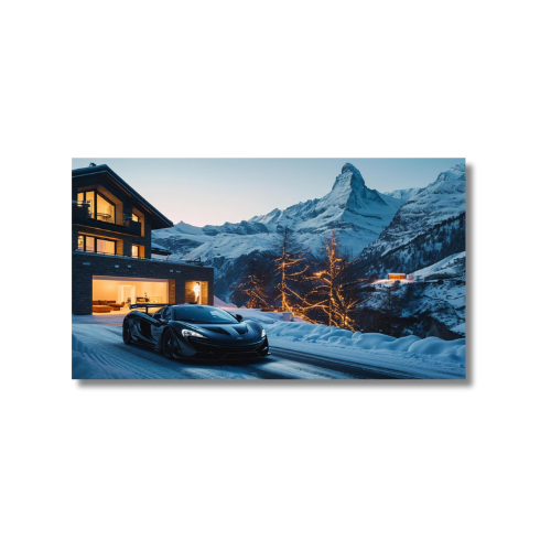 Luxury Chalet Black Mclaren