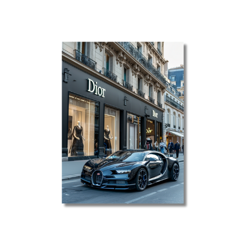 Bugatti Chiron Front of Dior Store 2.0