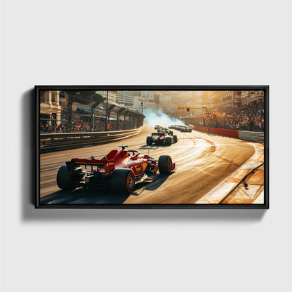 Monaco Grand Prix Sunset Back View