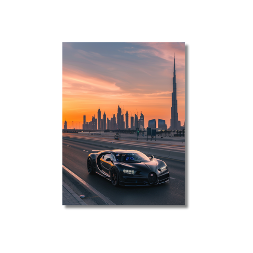 Dubai Blue Bugatti Front View