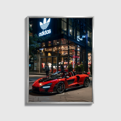 Mclaren Front of Adidas Store 2.0