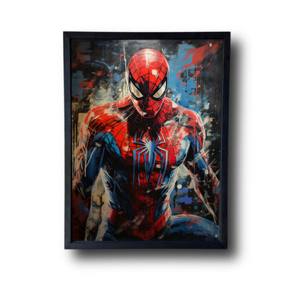 Painting of Spiderman