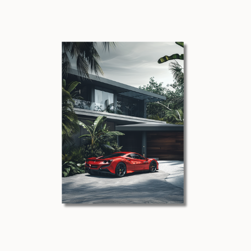 Red Ferrari Villa