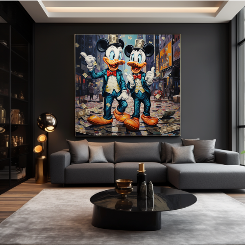 Painted Donald Duck In Mini Mouse