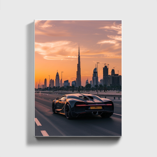 Dubai Bugatti Back View