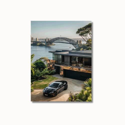 Black Aston Martin Front Villa Sydney