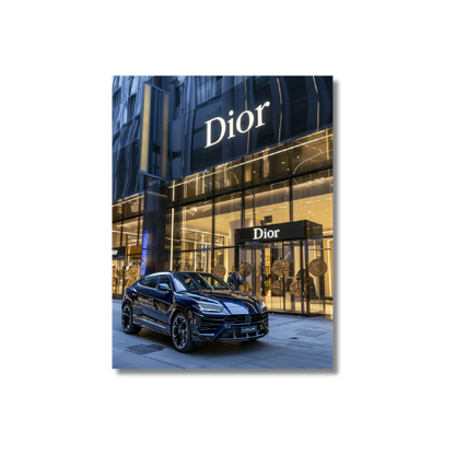 Black Lambo Urus Front of Dior Store 4.0