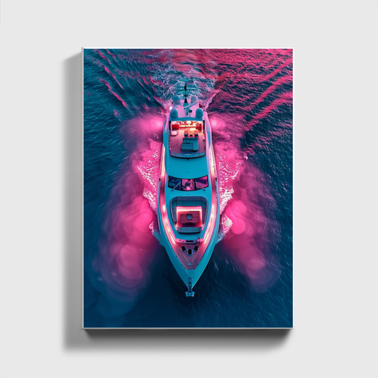 Luxury Yacht Rose light