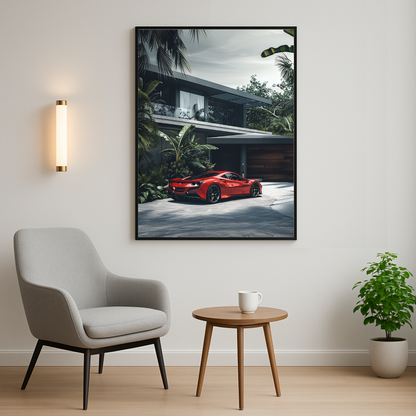 Red Ferrari Villa