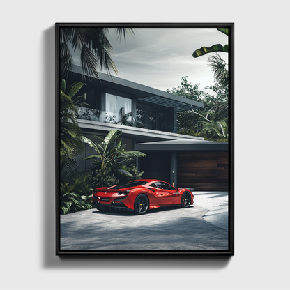 Red Ferrari Villa
