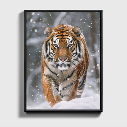 Siberian Tiger Snow Forest