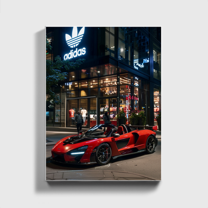 Mclaren Front of Adidas Store 2.0