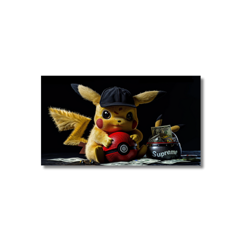 Pickachu With Red Pokeball Supreme