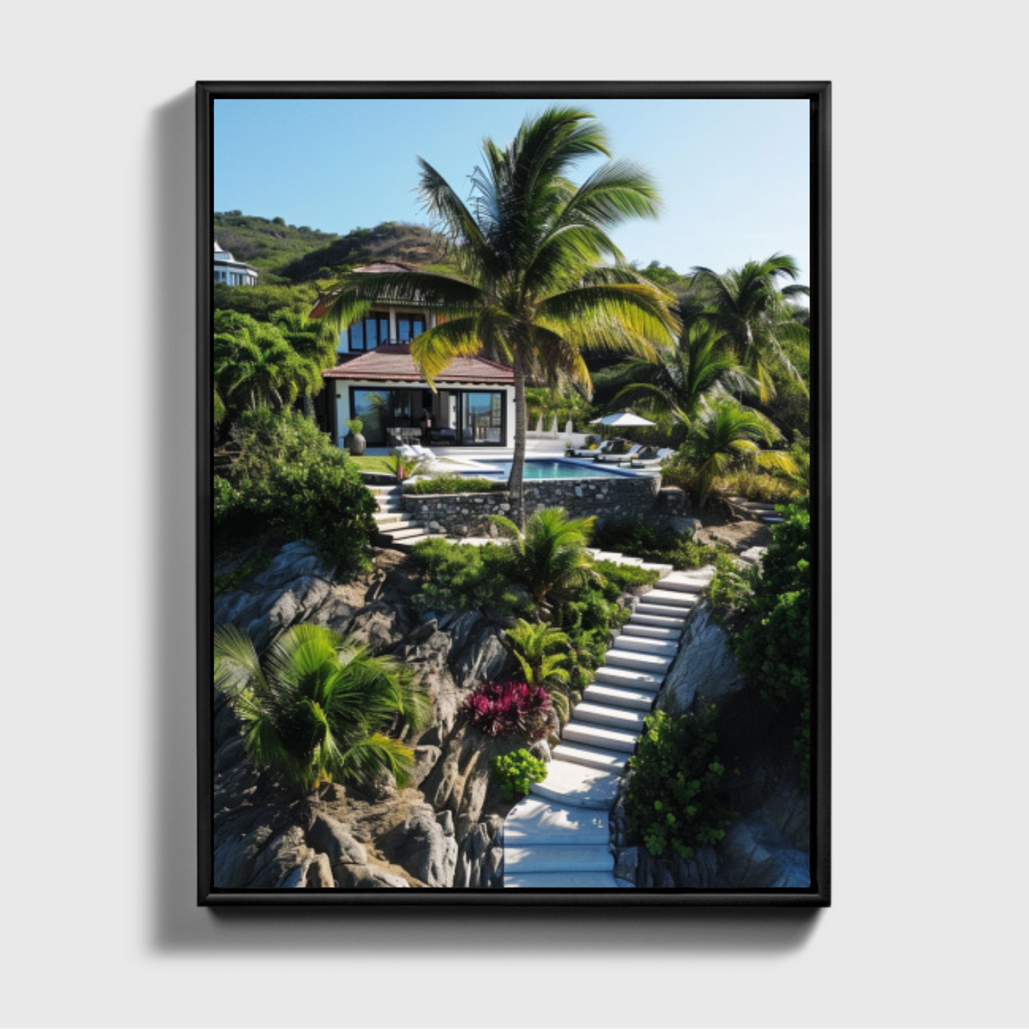 Luxusvilla mit Privatstrand