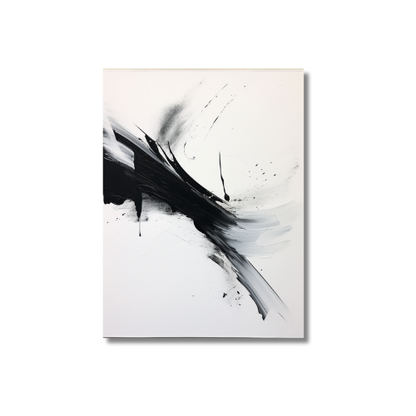 Abstract Black And White Painting