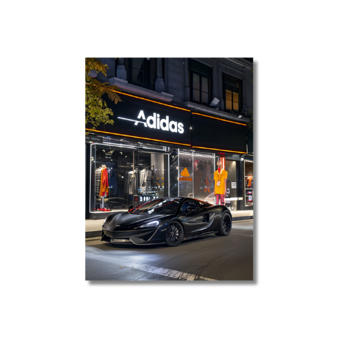 Mclaren Front of Adidas Store 3.0