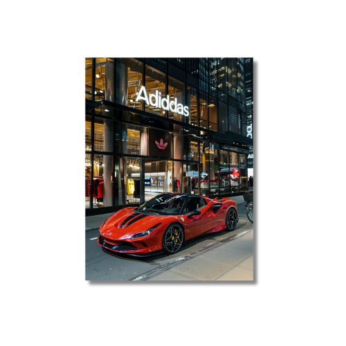 Ferarri Front of Adidas Store