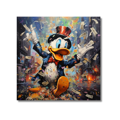 Scrooge Raining Money