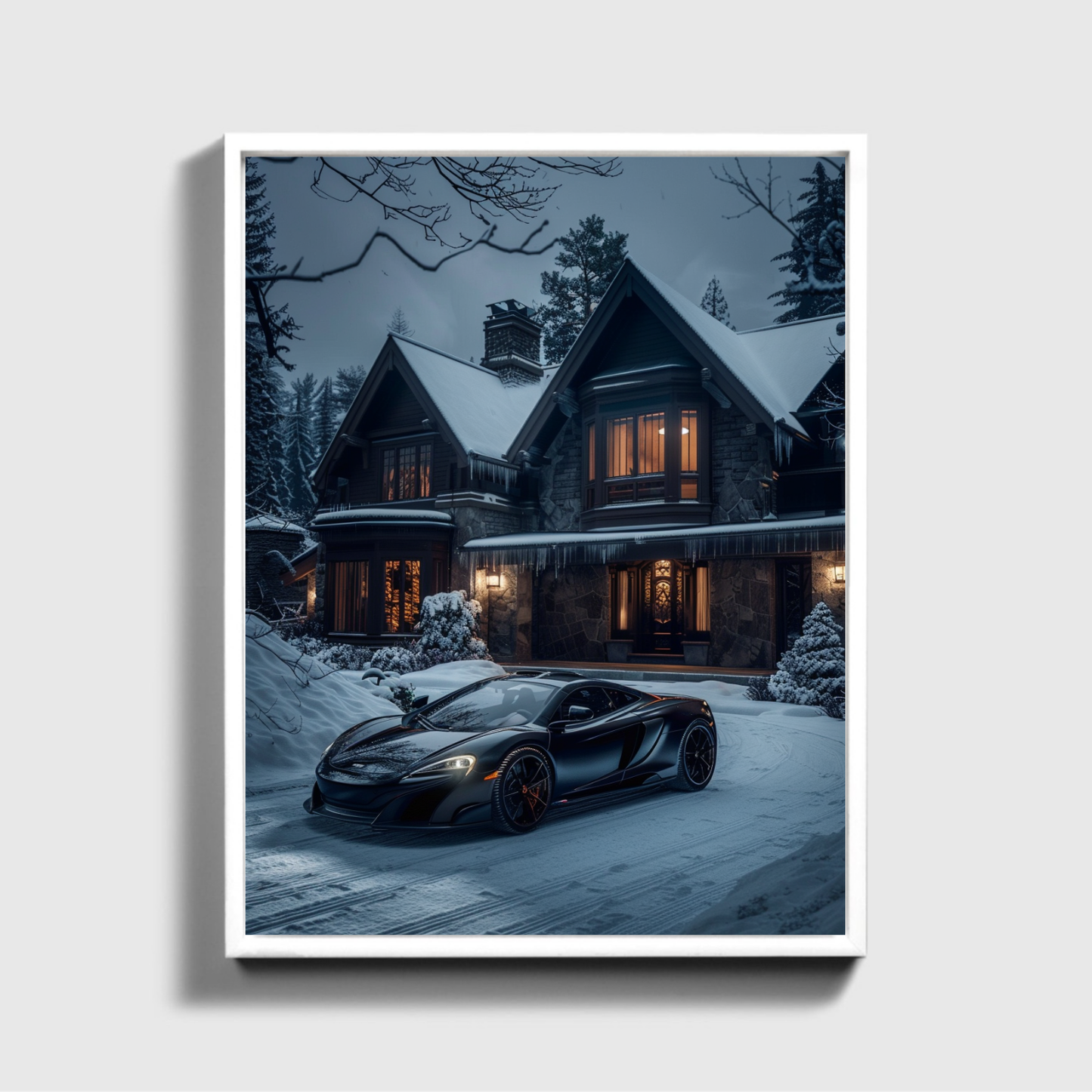 Schwarze McLaren-Front der Villa
