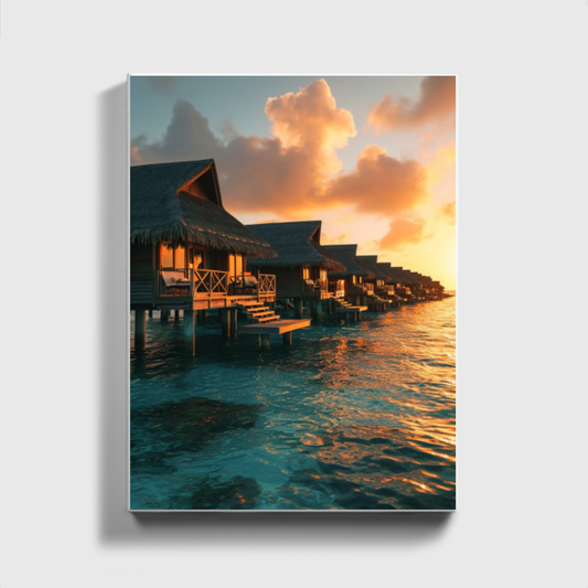 Luxury Resort In Maledives Sunset