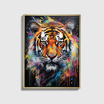 Bunter Tiger malen