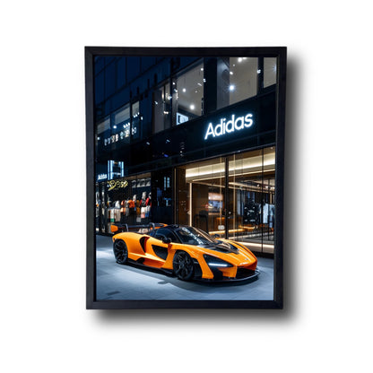 Mclaren Front of Adidas Store