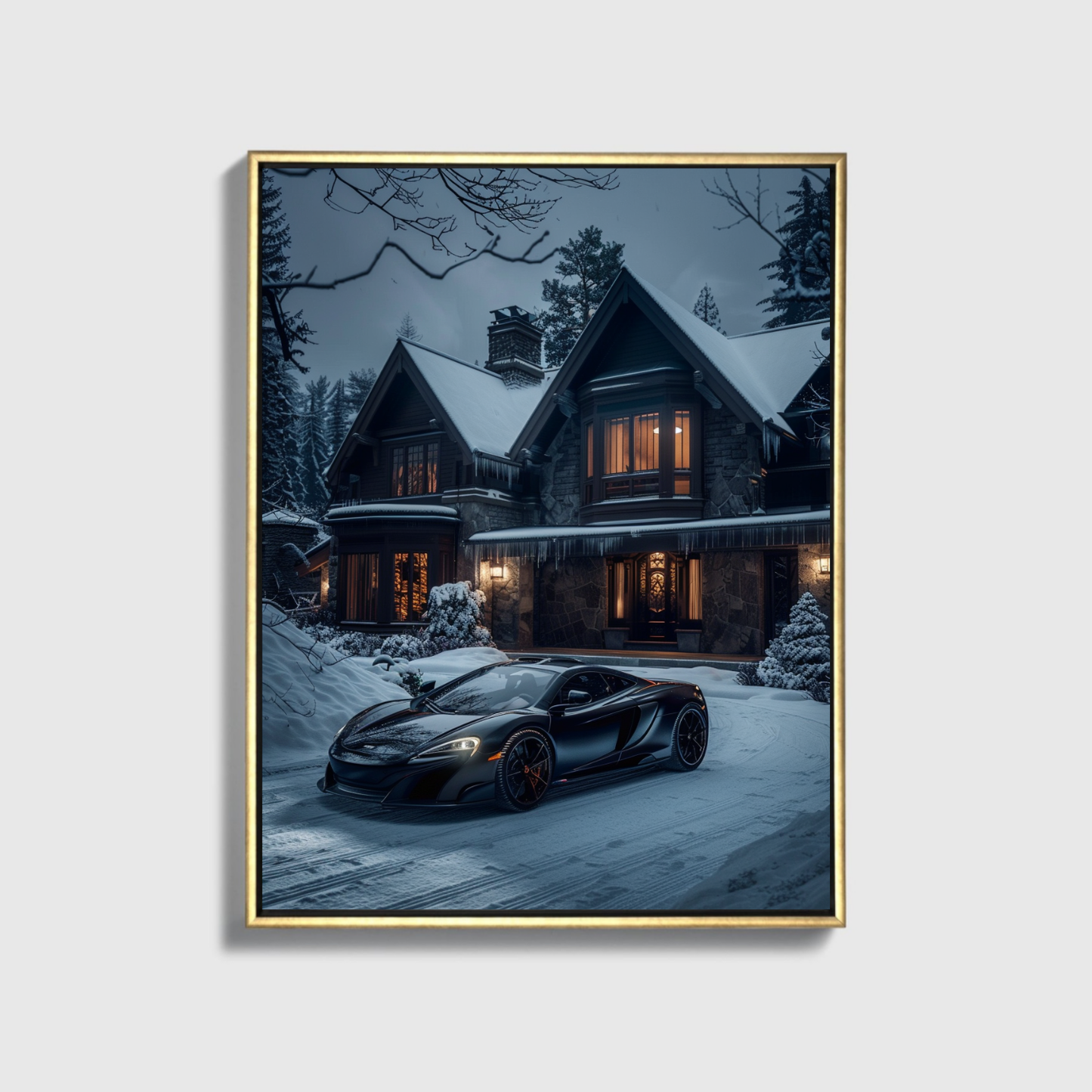 Schwarze McLaren-Front der Villa