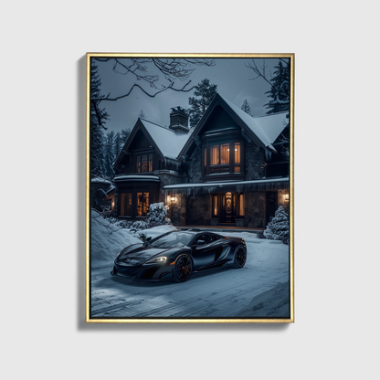 Schwarze McLaren-Front der Villa